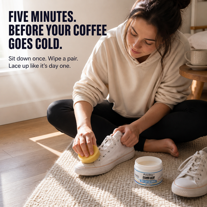 PureStep™ — Remove Dingy Yellow Stains & Revive White Sneakers in 5 Minutes
