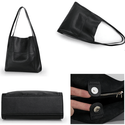 StradaLux™ Leather Shoulder Bag — Command Your Day with Weatherproof Style and Effortless Organization