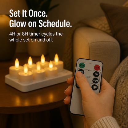 FlareMist™ — Instantly Recharge Twelve Authentic Flames with a Single Plug-In