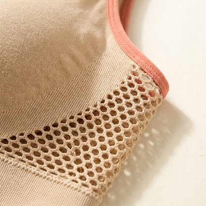 EmbraLuxe™ – Wireless Plus-Size Lift Bra with Breathable Mesh Side Panels