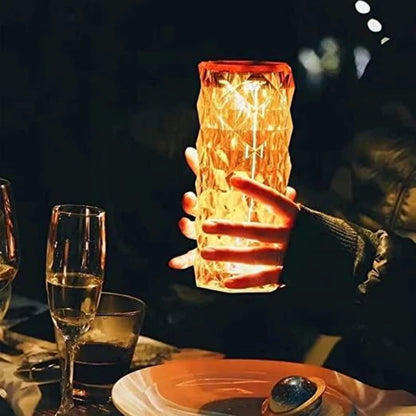Multi-Color Diamond Crystal Lamp