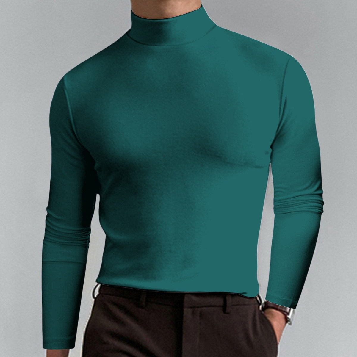 Marsilio™ – Men’s Slim-Fit Sculpting Mock Turtleneck