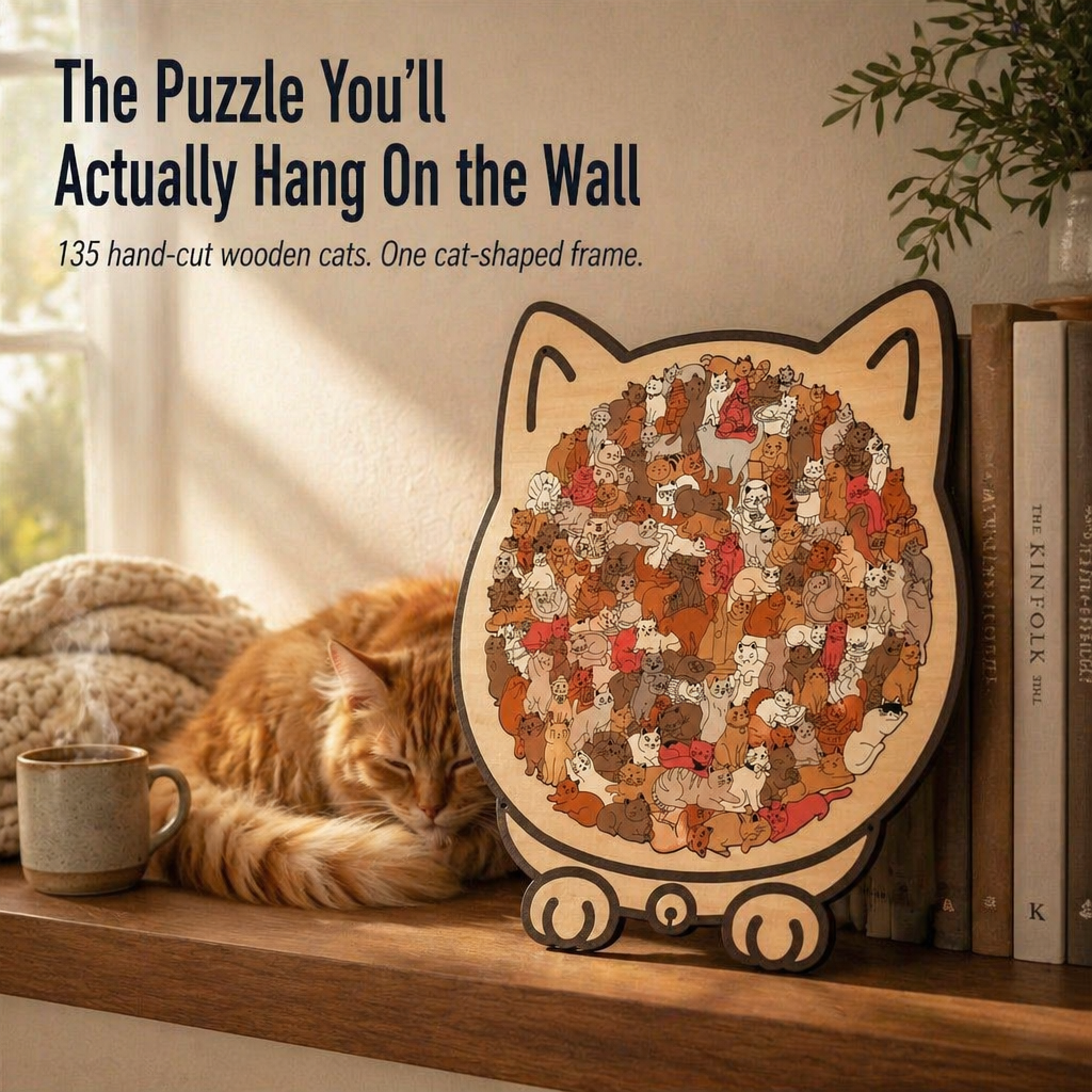 AristoCat™ — Assemble a Cat-Shaped Puzzle Perfect for Your Wall Display