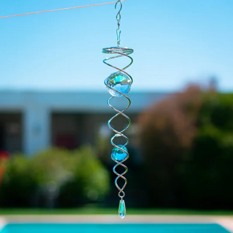1+1 FREE | CrystalTwister™ - Metal Spiral Crystal Wind Chime [Final Day Discount]