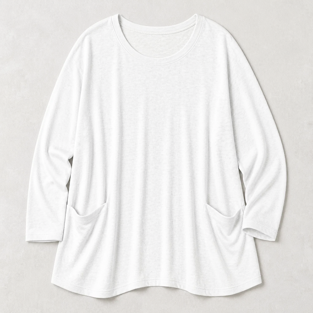 ElevéaComfort™ – Casual Loose Tunic Featuring Side Pockets