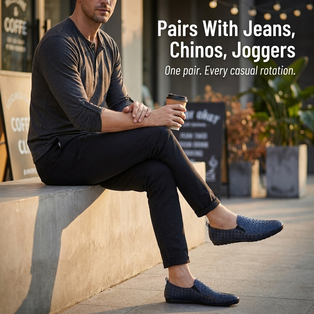 SlipStream™ — Slide Into Loafers That Match Jeans, Chinos & Joggers