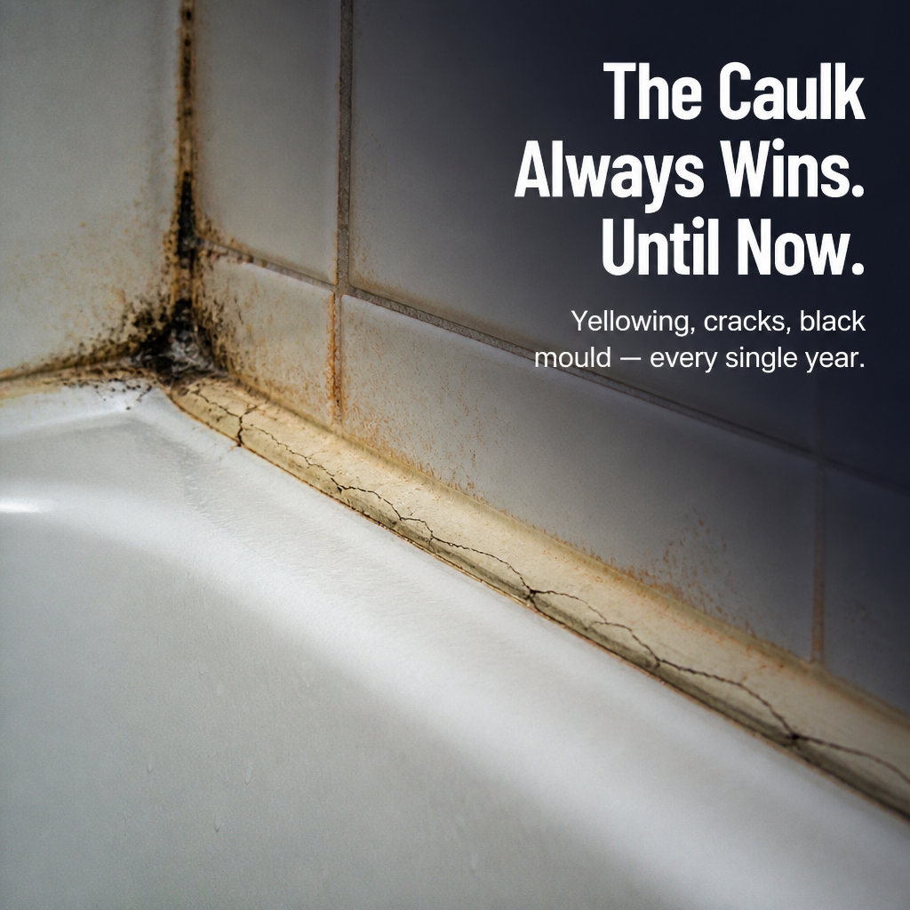 AquaShield™ — Reseal Bathroom and Kitchen Edges Minus the Caulk Gun