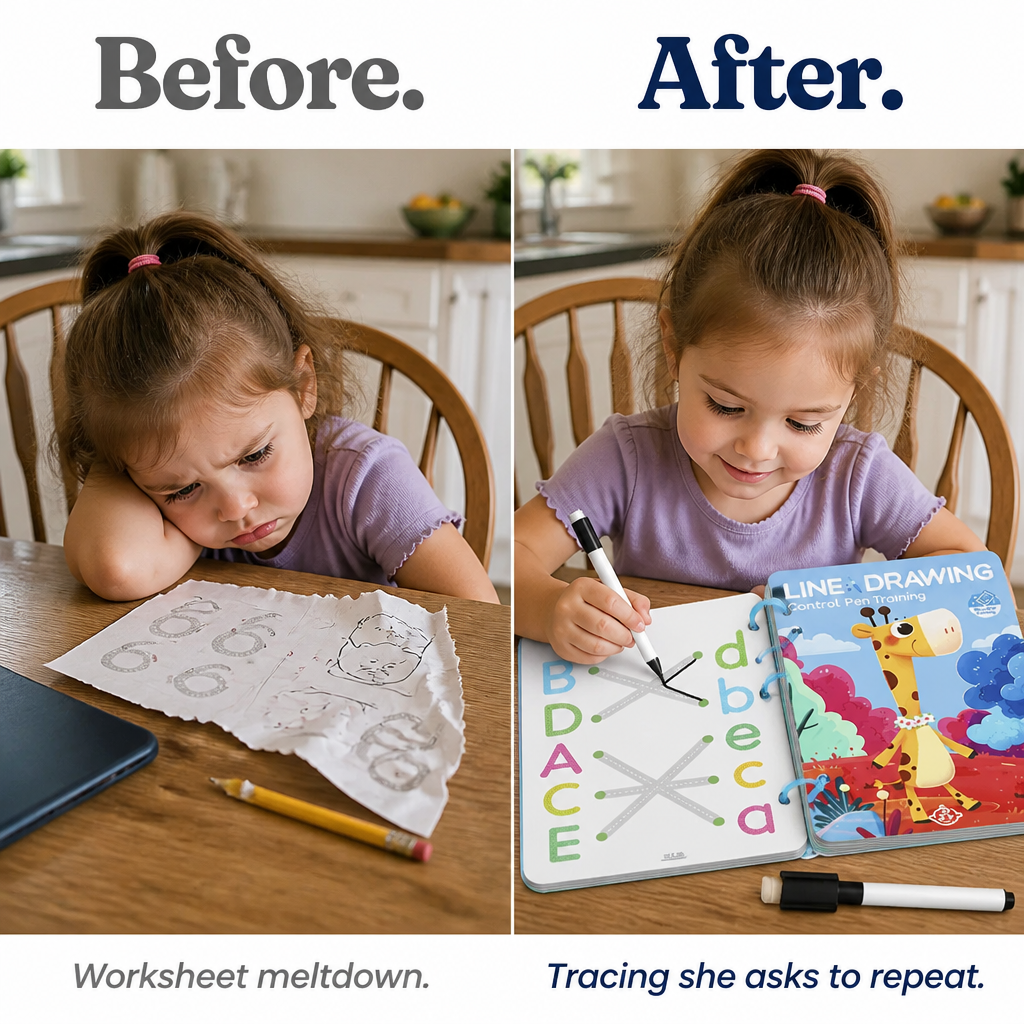 ScribbleRise™ — Swap Tablet Hours for Tracing Time Your Child Wants to Replay
