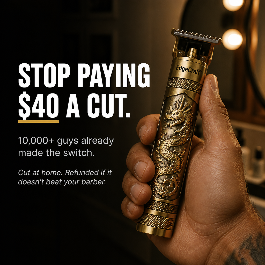 EdgeCraft™ Vintage T-Blade Trimmer — Shape Fades & Edges with Pro-Level Precision