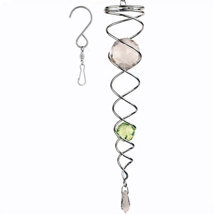 1+1 FREE | CrystalTwister™ - Metal Spiral Crystal Wind Chime [Final Day Discount]