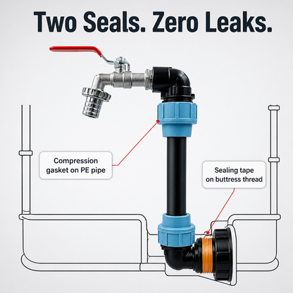 HydroMaster™ — Swap Your Cracked IBC Tap and Stop the Leaks Permanently
