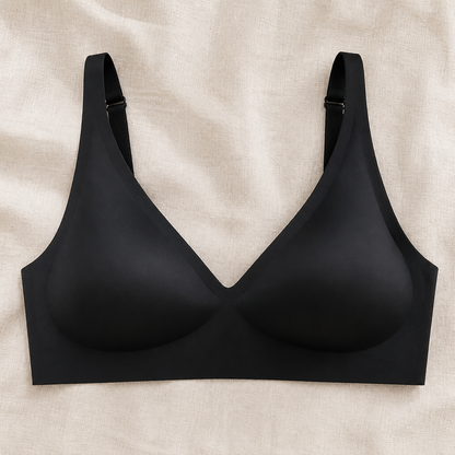 LumiFit™ – Seamless Wireless Bralette with Softly Padded V-Neck Cups