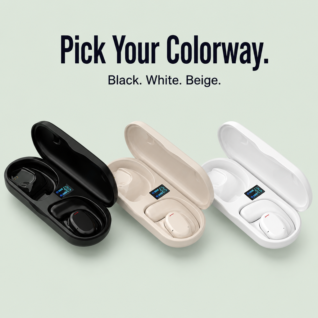 PulseWave™ Open-Ear Wireless Earbuds — Freedom to Feel Every Beat and Stay Safe on Every Run