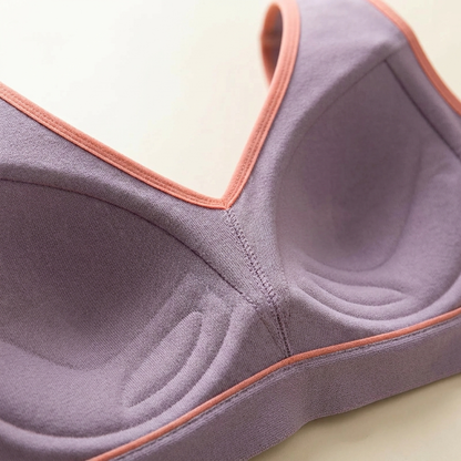 EmbraLuxe™ – Wireless Plus-Size Lift Bra with Breathable Mesh Side Panels