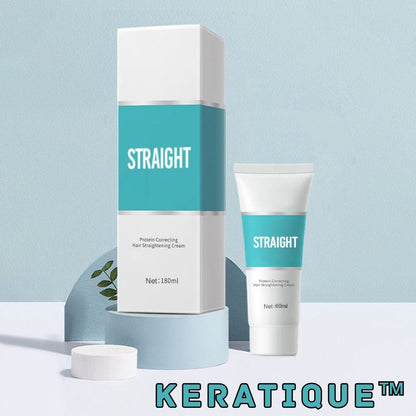 Hair Straightening Cream | Keratin Repair | Frizz Control | Deep Moisturizing Treatment | Keratique