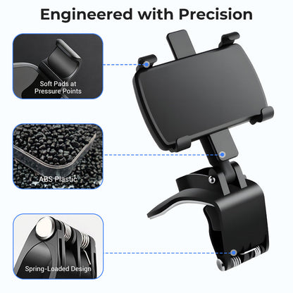 HaloMount™ — Experience Rock-Solid Grip and Effortless Phone Access for Safer, Stress-Free Drives