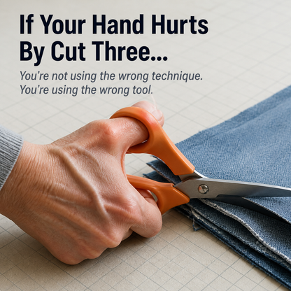 LuminaShear™ — Slice Through Fabric, Leather & Cardboard Without Hand Strain