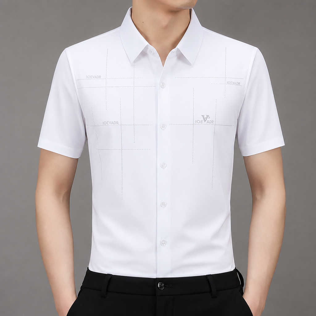 Maxon™ – Stretch Short-Sleeve Button-Down Shirt, Wrinkle-Resistant