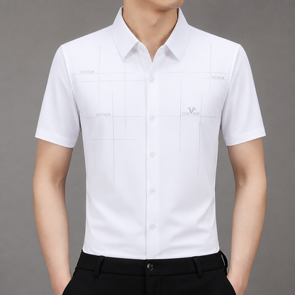 Maxon™ – Stretch Short-Sleeve Button-Down Shirt, Wrinkle-Resistant