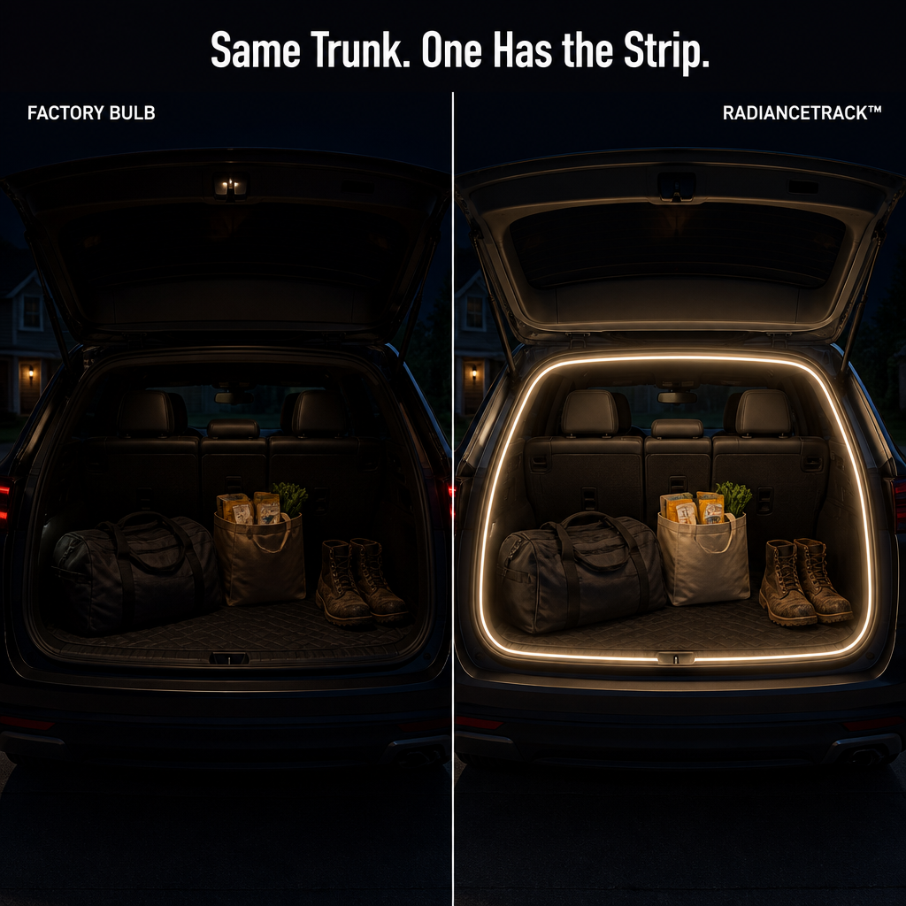 RadianceTrack™ — Illuminates Your Trunk With Auto-On Light Whenever You Open It