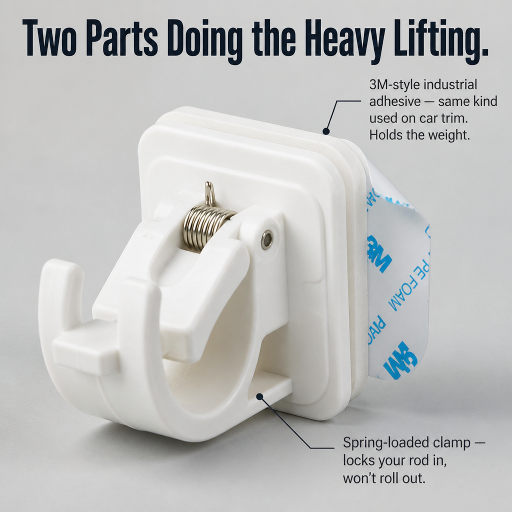 GripSafe™ — Mount Curtain Rods in 60 Seconds Without Drilling Any Holes