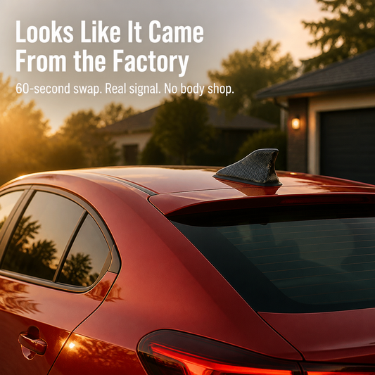 SkyRazor™ — Swap the Stock Whip for a Factory-Style Shark Fin in 60 Seconds