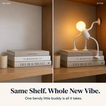 LumaEase™ — Place a Cozy Glow Lamp Companion on Any Shelf, Desk, or Bedside