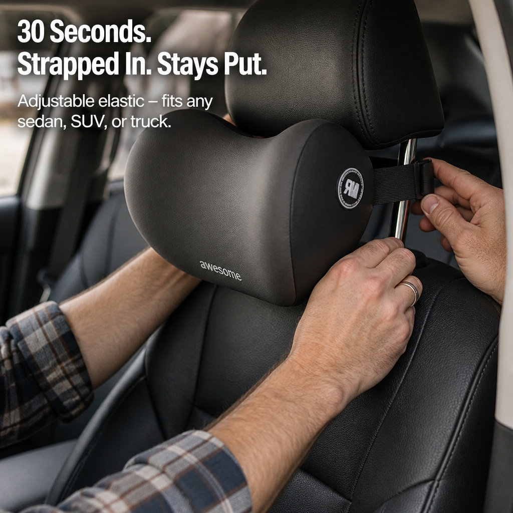 SpinoEase™ — Drive Pain-Free with Soothing Neck and Lumbar Support That Lasts