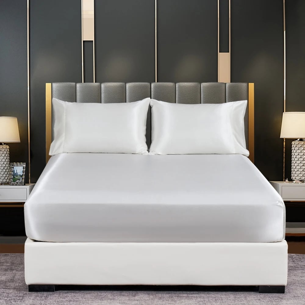 Liora — Breathable Ice Silk Bedding Set with Wrinkle-Resistant Fit