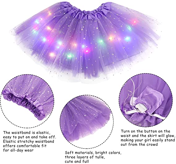 GlintWhirl™ LED Tutu Skirt — Light Up Every Step with Featherlight Comfort and Unstoppable Sparkle
