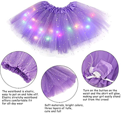 GlintWhirl™ LED Tutu Skirt — Light Up Every Step with Featherlight Comfort and Unstoppable Sparkle