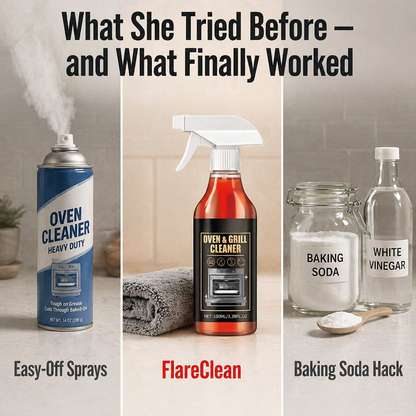 FlareClean™ — Melt Away Year-Old Oven Grime in Just 5 Minutes