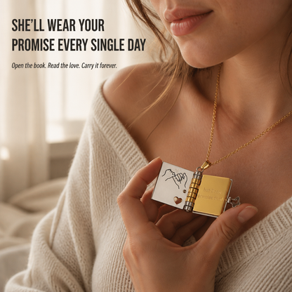 HeartLore™ — Gift Her a Book of Etched Love She Can Wear Daily