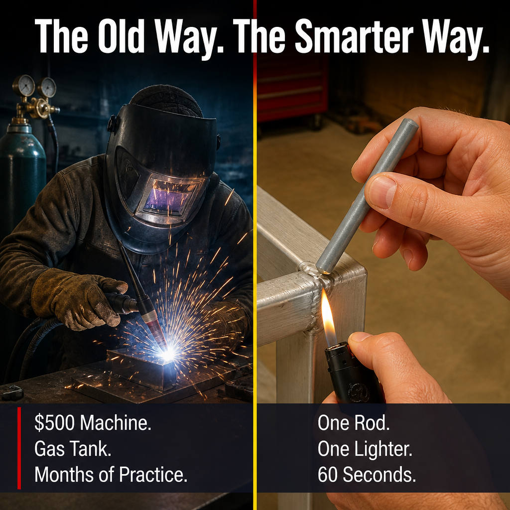 FlowForge™ — Seal Cracked Aluminum, Copper, or Steel Using Only a Lighter