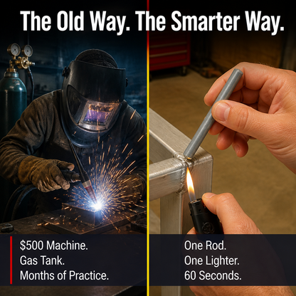 FlowForge™ — Seal Cracked Aluminum, Copper, or Steel Using Only a Lighter