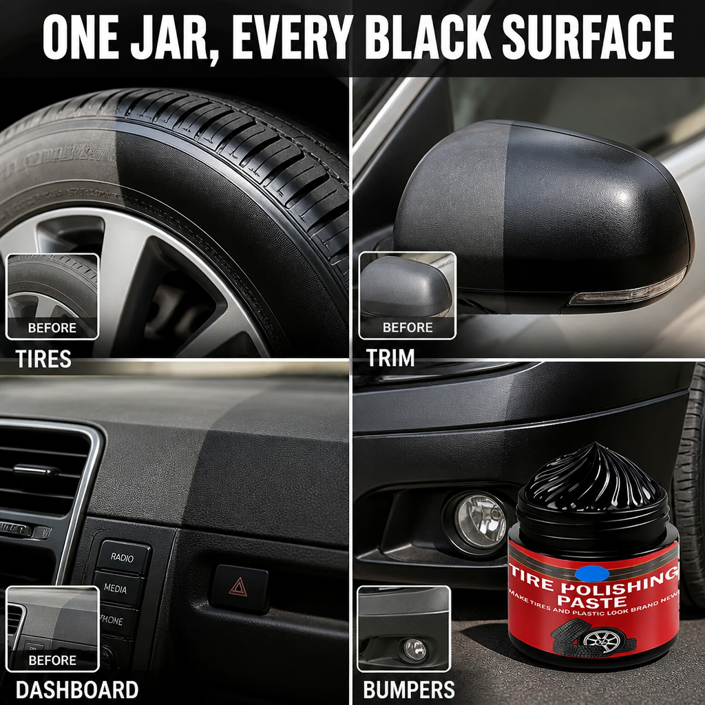 ObsediaBlack™ — Restore Dull Tires to Fresh, Just-Detailed Black in Minutes