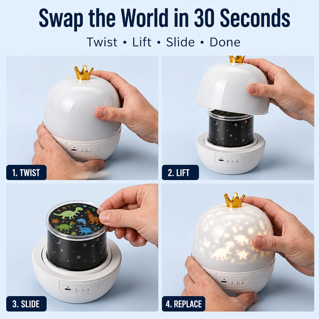 AquaDream™ — Swap Bedtime Struggles for a Starry Ceiling Show
