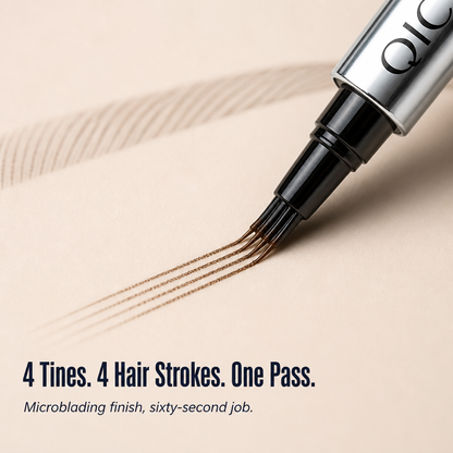 NatuSculpt™ 4-Tip Brow Pen — Draw Natural Hair-Like Brows in 60 Seconds That Stay Put