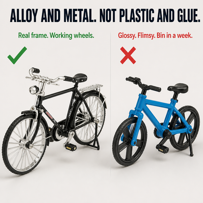 RetroMotive™ — Assemble a Functional 1:10 Classic Bicycle From 51 Alloy Components