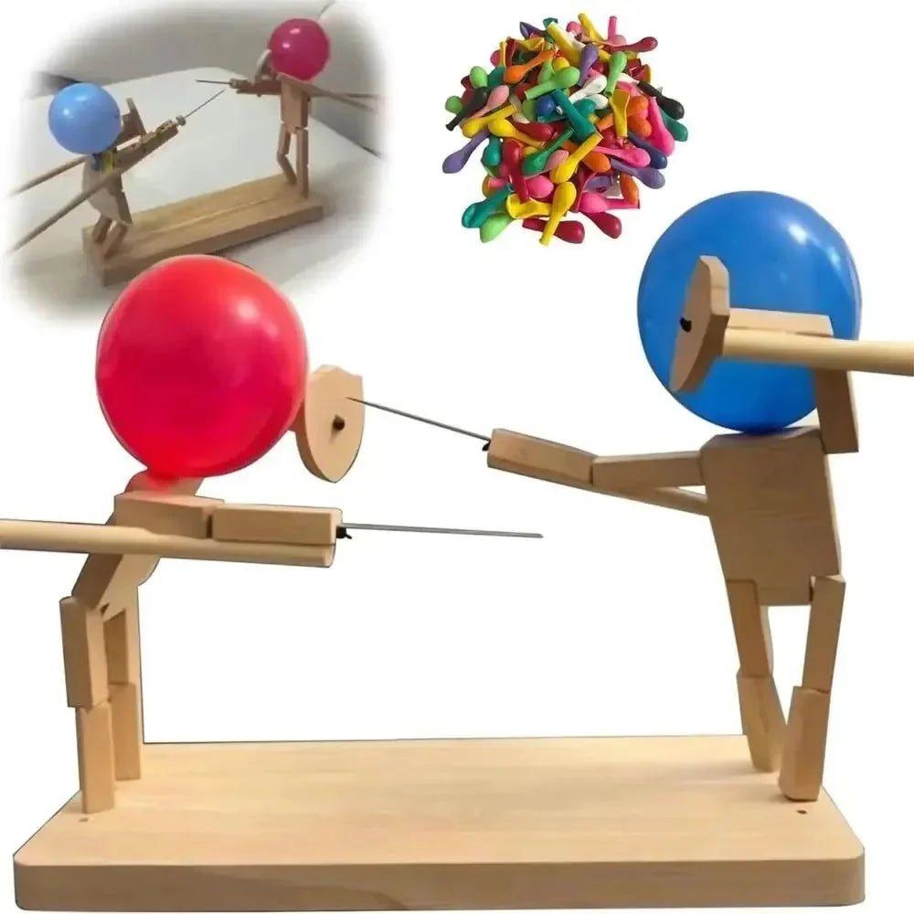 50% OFF | WoodKnights - Balloon Bamboo Man Sword Fighting Set - Comes with 100 Balloons [Final Day Discount]