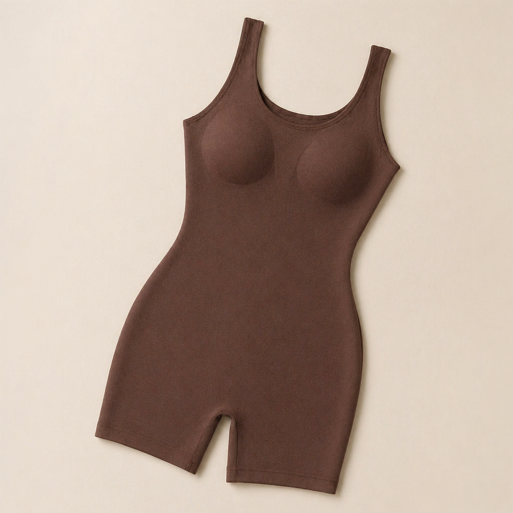 LunaContour™ – Seamless Full-Body Shaping Suit with Mid-Thigh Slimming