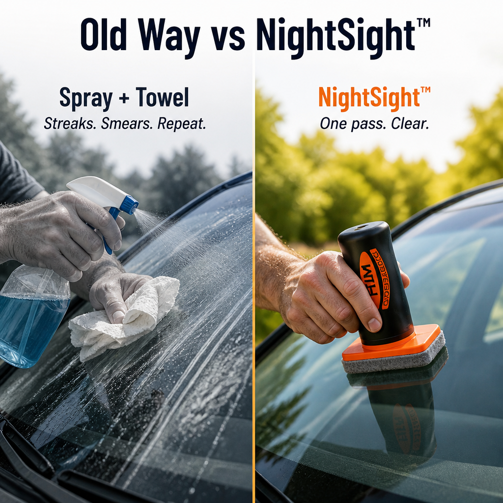 ClariVision™ — Instantly Clear Away Nighttime Glare for Safer, Stress-Free Driving