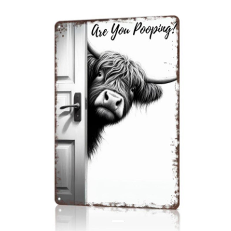 QuirkyMoo™ Laugh Sign — Transform Your Bathroom Into a Joy-Filled Conversation Starter Everyone Loves
