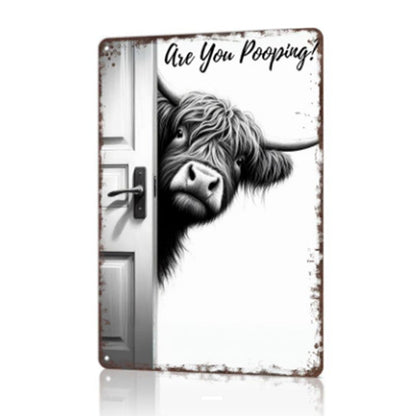 QuirkyMoo™ Laugh Sign — Transform Your Bathroom Into a Joy-Filled Conversation Starter Everyone Loves