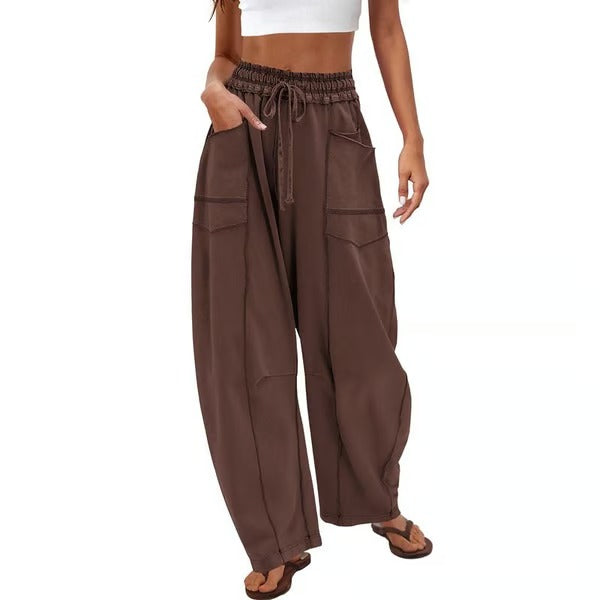 ComfyBarrel – Lounge Sweatpants with Wide Legs and Pockets