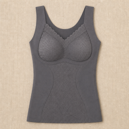 VeloFlex™ – Seamless Thermal Shaping Camisole with Integrated Lace Bra