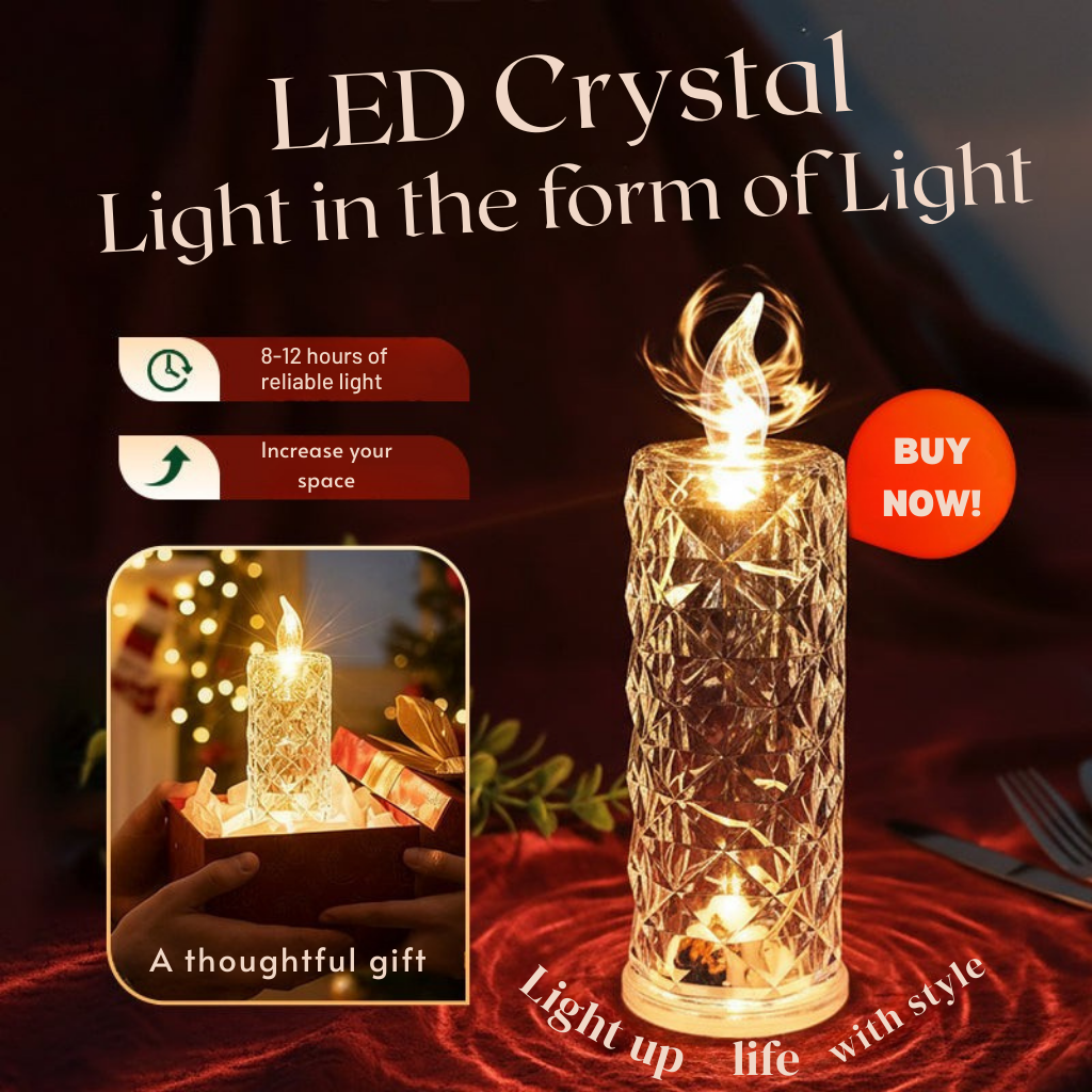 Lumiara™ LED Crystal Pillars — Transform Any Room with Safe, Stunning Candlelight Magic