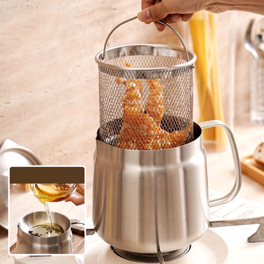 FilterFry™ | 3-Piece Multifunction Frying Pan Set