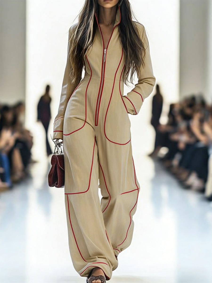 AriaFlex™ Wide-Leg Denim Jumpsuit — Unleash Effortless Confidence and Move with Grace All Day