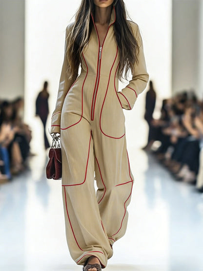 AriaFlex™ Wide-Leg Denim Jumpsuit — Unleash Effortless Confidence and Move with Grace All Day